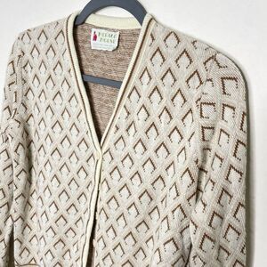 VINTAGE Herald House Art Deco Look Cardigan Sweater sz. S #AQ